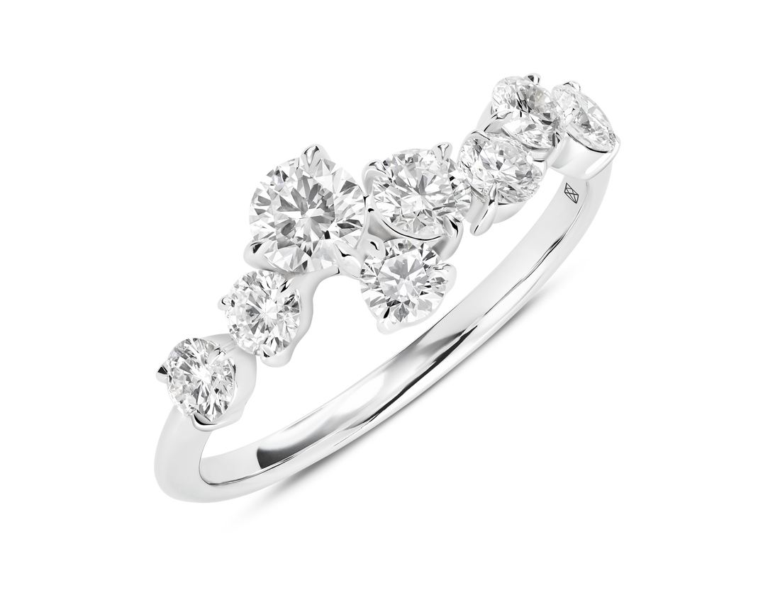 Lab-Grown Diamond 1ct. tw. Round Brilliant Constellation Ring | White